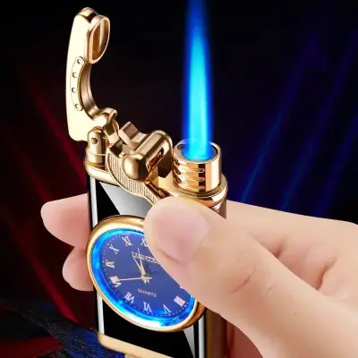 (2 Pis) Creative Quartz Table Windproof Gas Lighter