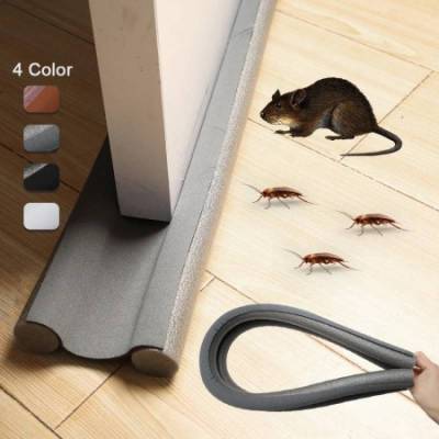 (10 pis) Flexible Door Bottom Sealing Strip Foam