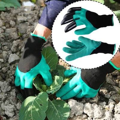 (3 Pis) Garden work gloves with claws