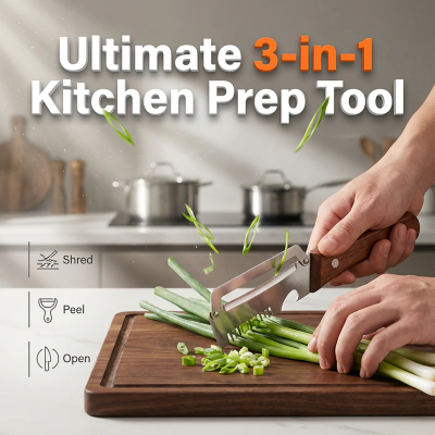 3-in-1 Scallion Shredder & Peeler 2