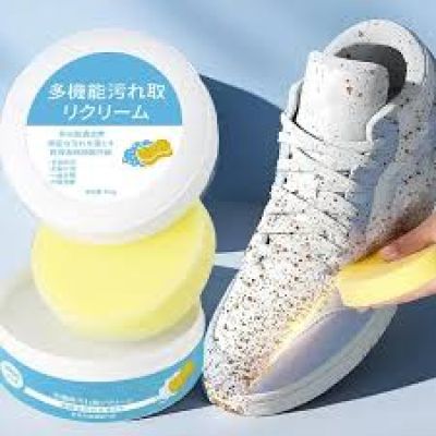 Shoe Cleaning Cream Multifunctional Shoe Cleaner Household Sports Shoes Canvas Cleaner Cleaning Tools With Wipe Sponge 1Pcs
